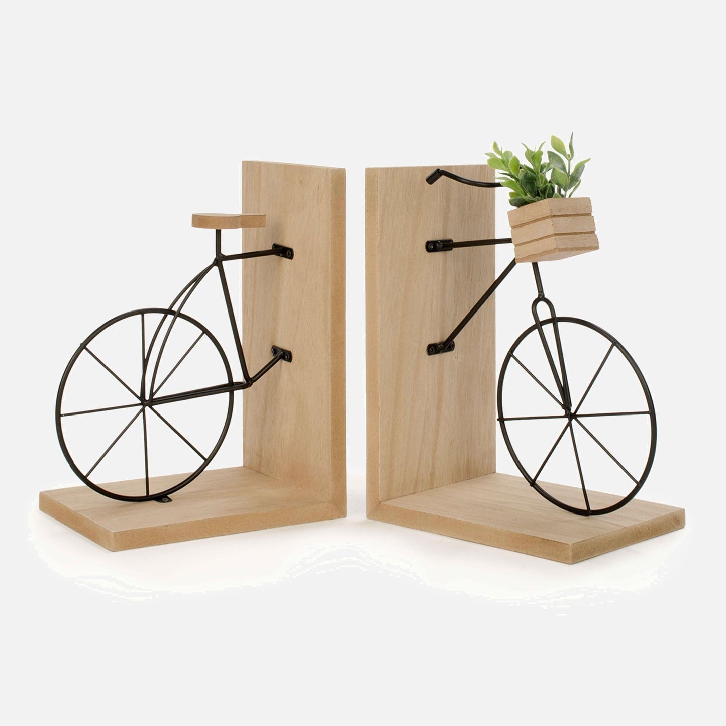 SH Home Decor - Set of 2 Bicycle Bookends