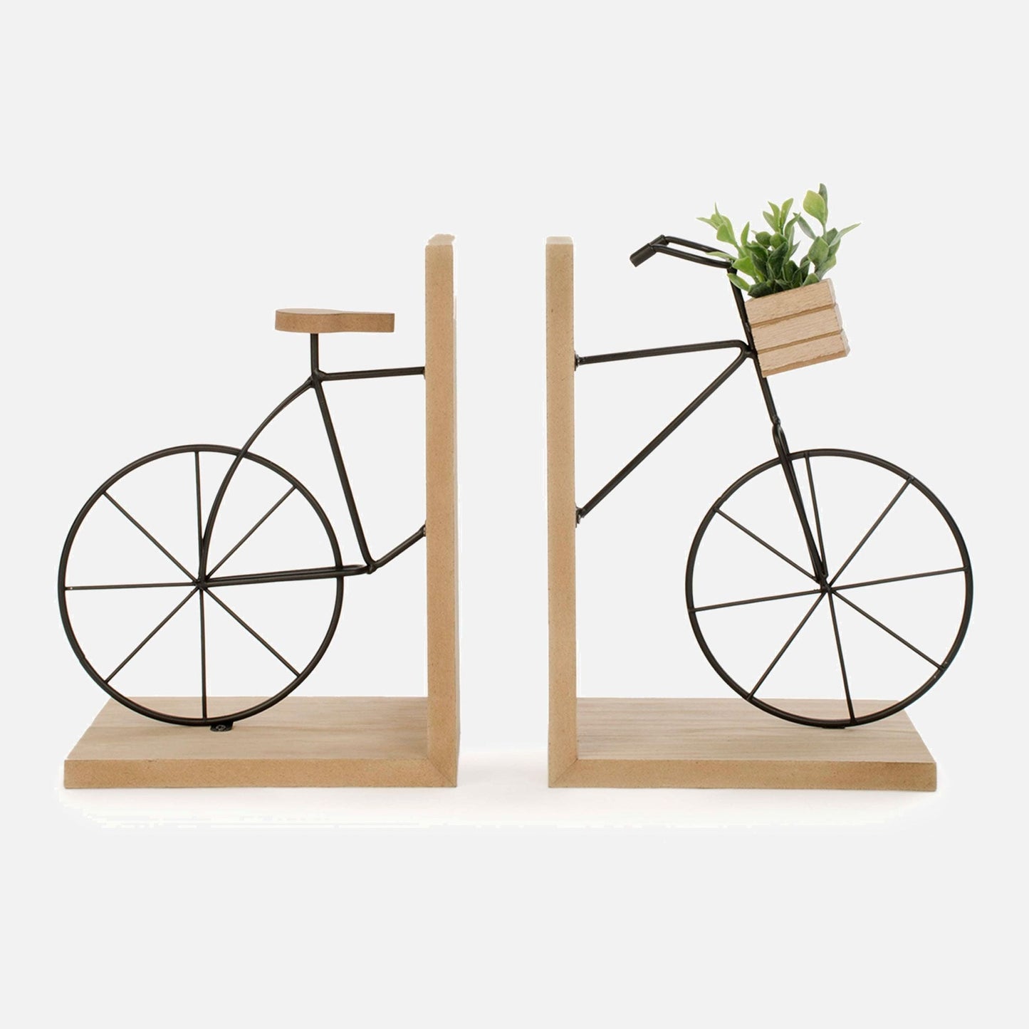 SH Home Decor - Set of 2 Bicycle Bookends