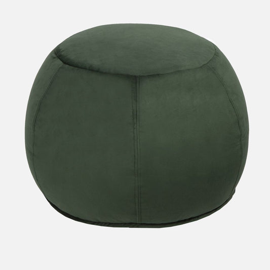 SH Home Decor - Kami Round Ottoman Green