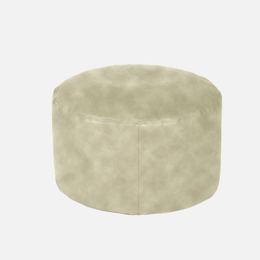 SH Home Decor - Aria Round Beige Ottoman