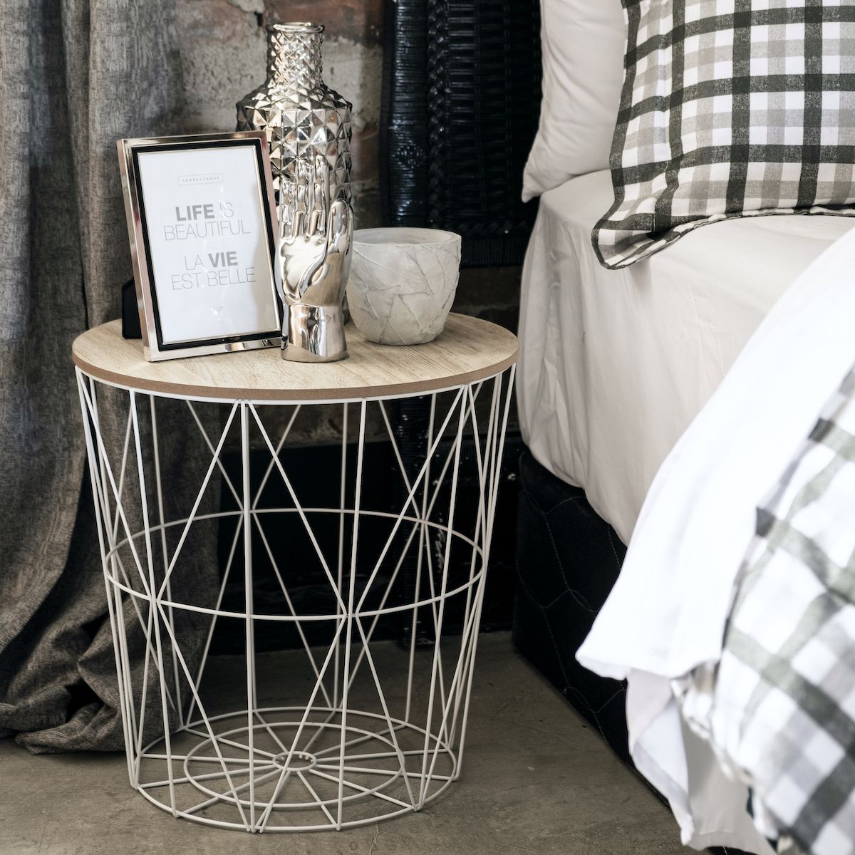 SH Home Decor - Yara Accent Table with Storage