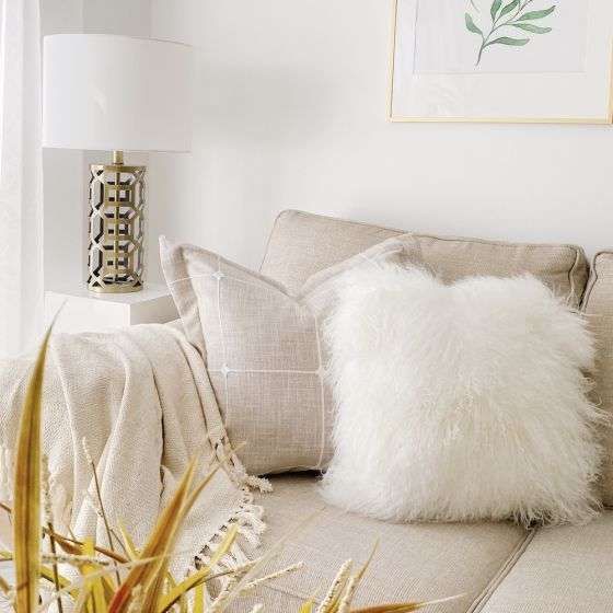 SH Home Decor - Mongolian Lamb Cushion