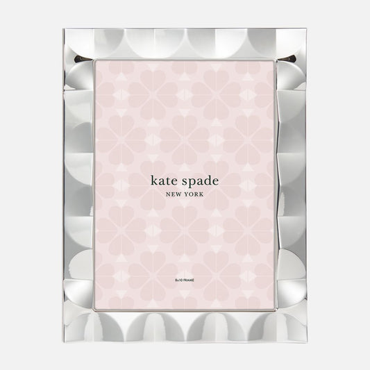 SH Home Decor - Kate Spade South Street Silver Scallop Picture Frame - 8'' x 10''