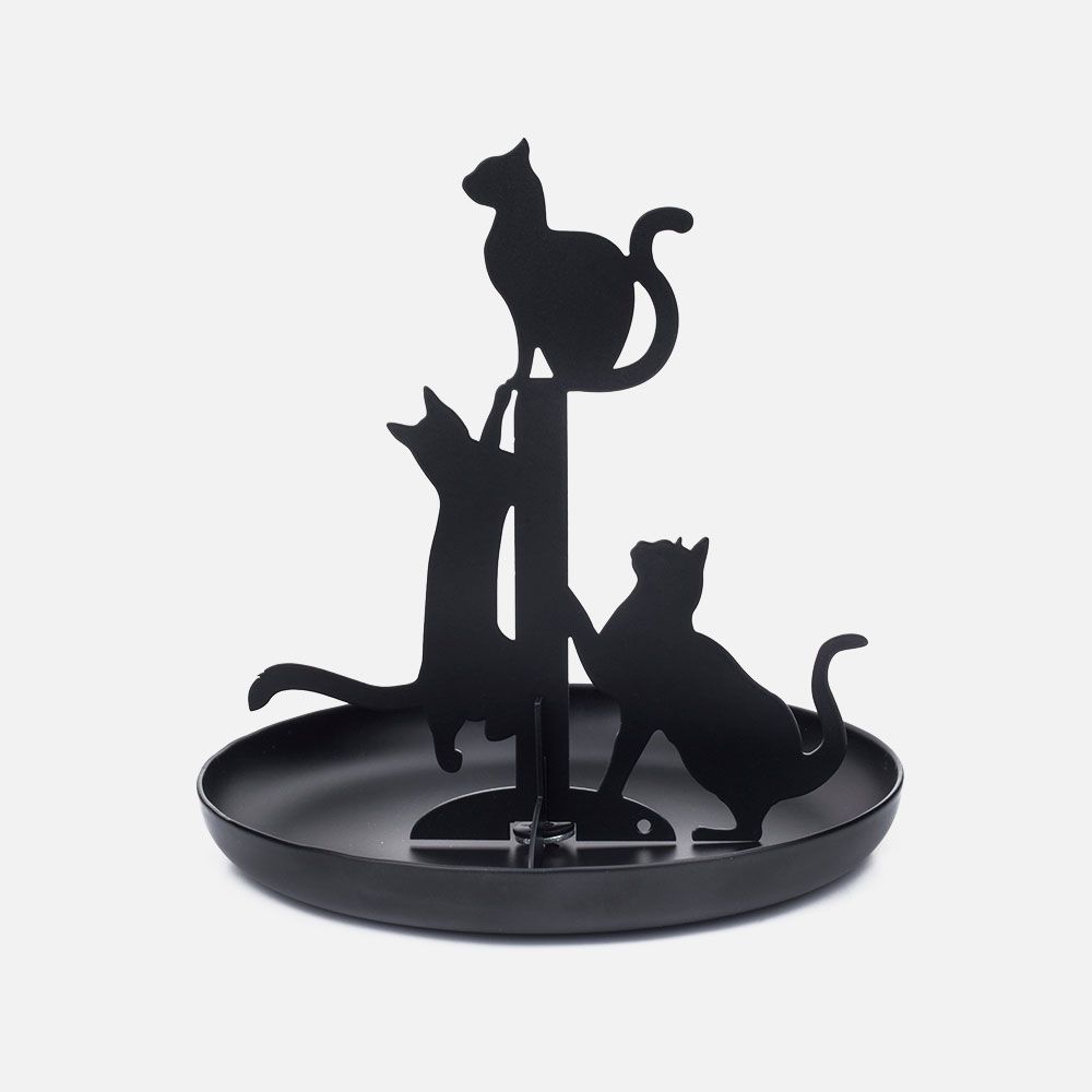 SH Home Decor - Black Cats Jewelry Holder