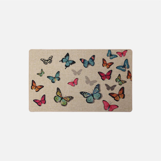 SH Home Decor - Poly Mat Multicolour Butterflies