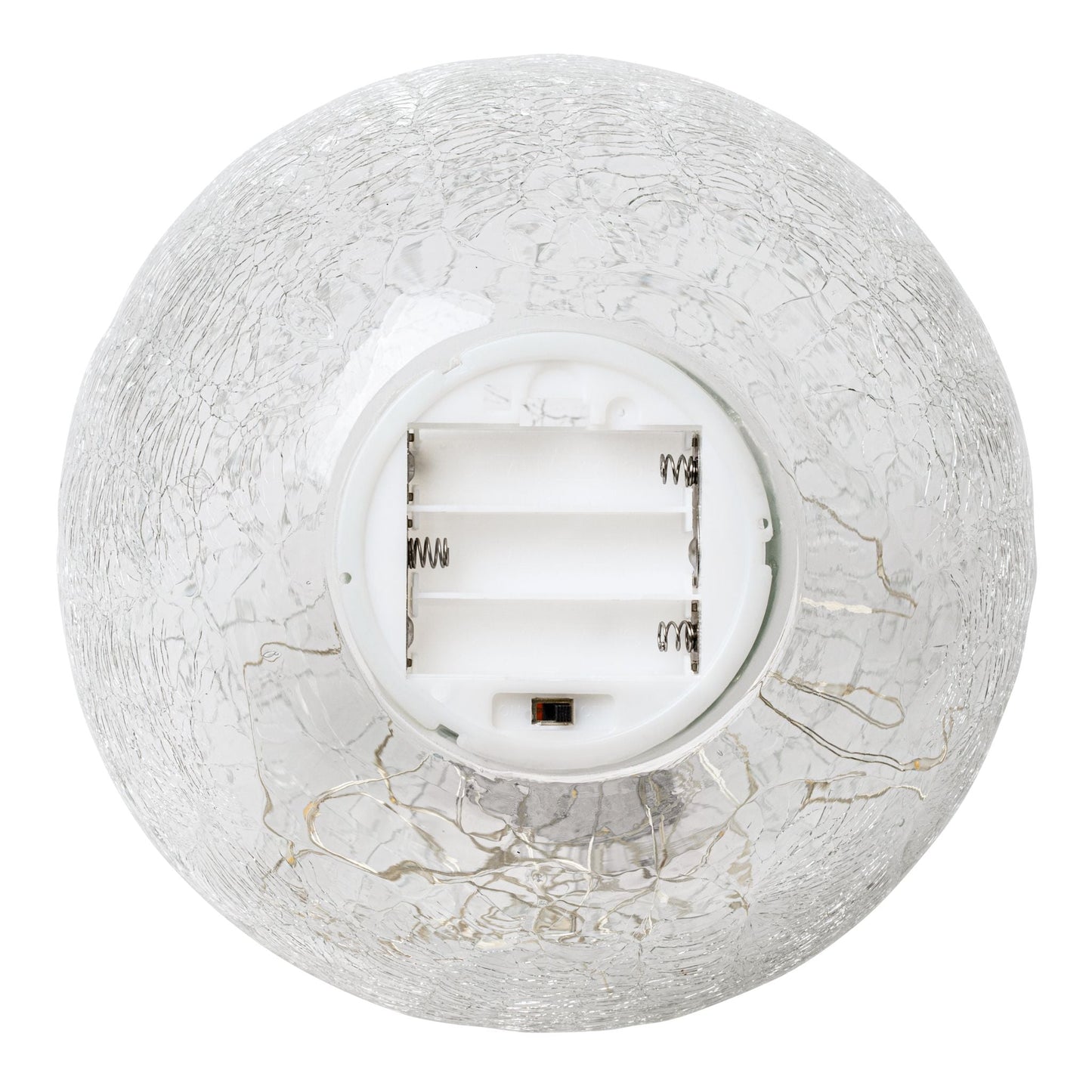 SH Home Decor - Crackled Glass Sphere with LED Light