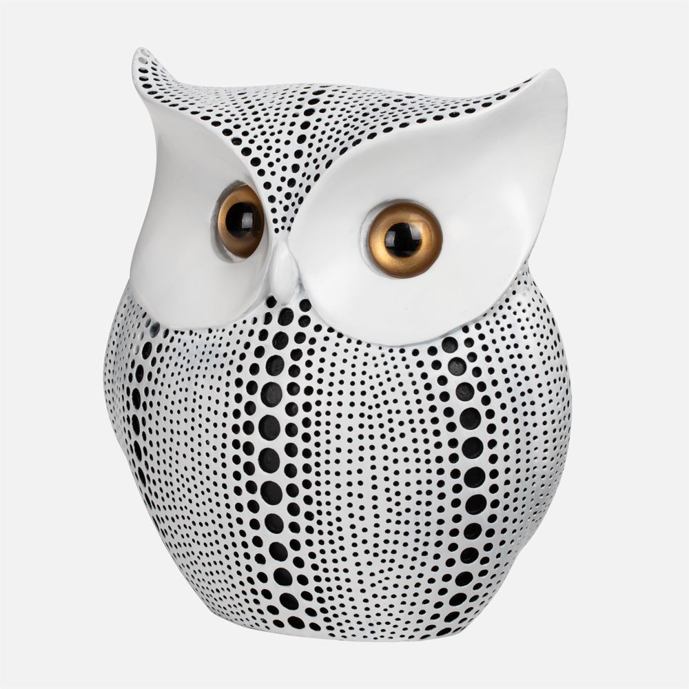 SH Home Decor - Resin White Owl