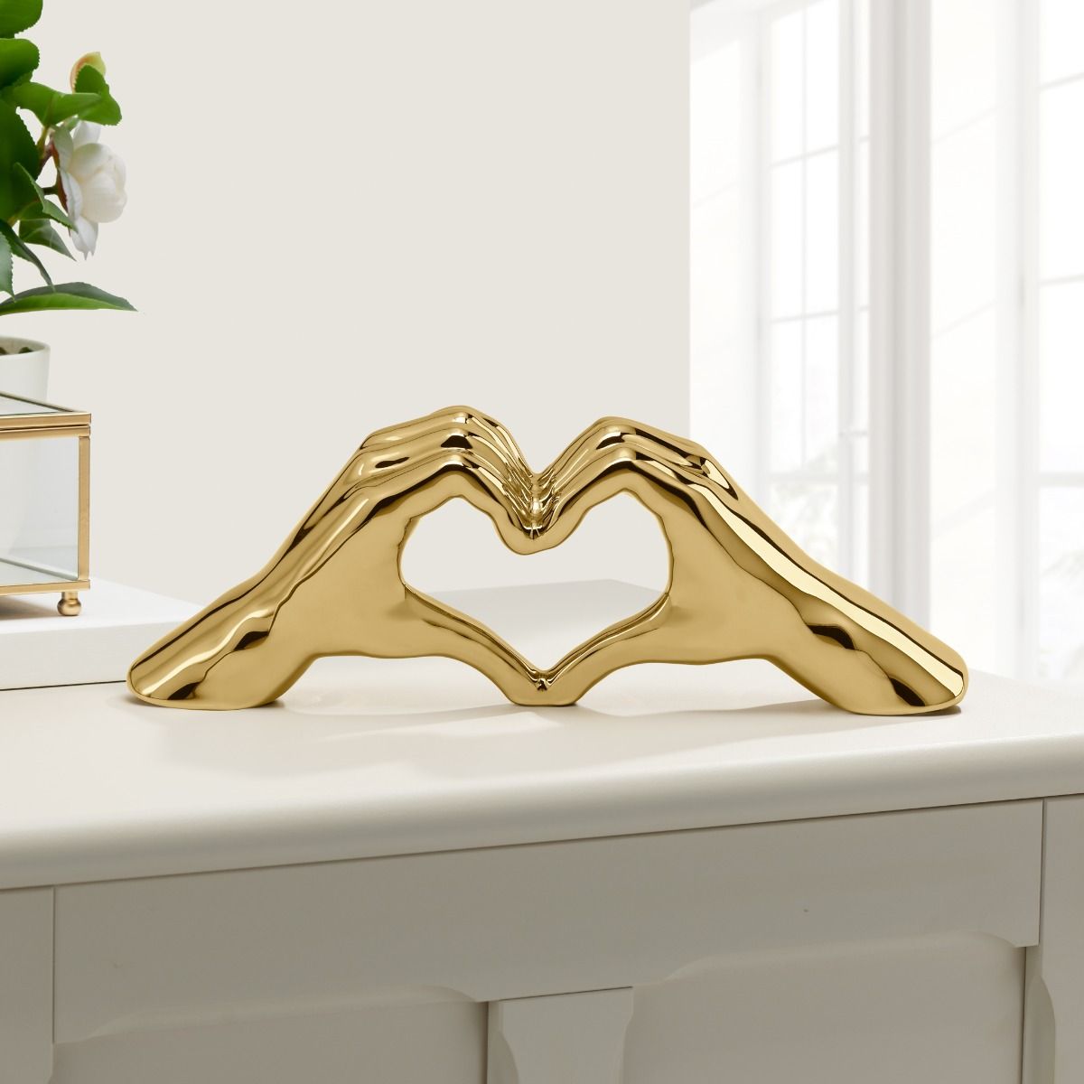 SH Home Decor - Love Gesture Hand Sculpture by Torre & Tagus - Gold